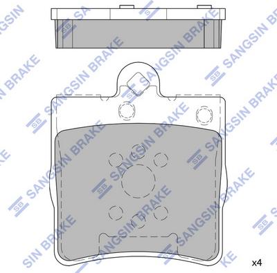 Hi-Q SP2208 - Brake Pad Set, disc brake autospares.lv