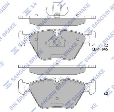 Hi-Q SP2216 - Brake Pad Set, disc brake autospares.lv