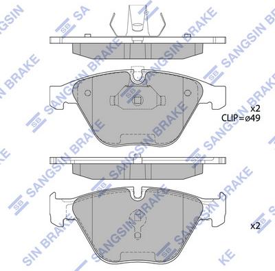 Hi-Q SP2210 - Brake Pad Set, disc brake autospares.lv