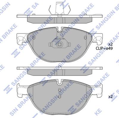 Hi-Q SP2212 - Brake Pad Set, disc brake autospares.lv