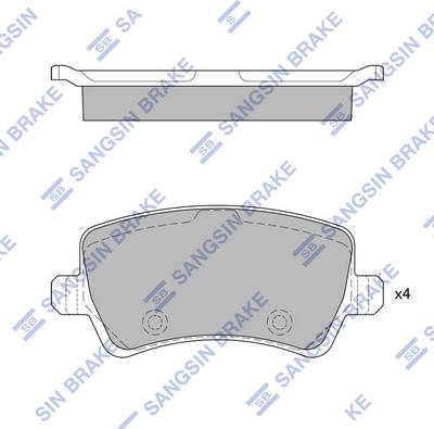 Hi-Q SP2286 - Brake Pad Set, disc brake autospares.lv