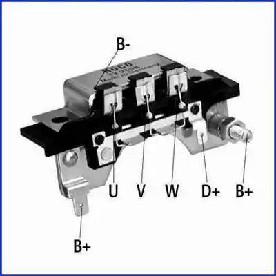 Hitachi 139558 - Rectifier, alternator autospares.lv