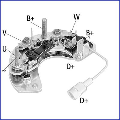 Hitachi 139620 - Rectifier, alternator autospares.lv