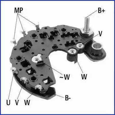 Hitachi 139725 - Rectifier, alternator autospares.lv