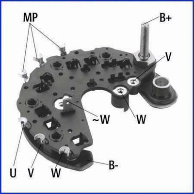 Hitachi 139721 - Rectifier, alternator autospares.lv