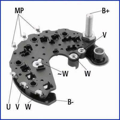 Hitachi 139723 - Rectifier, alternator autospares.lv