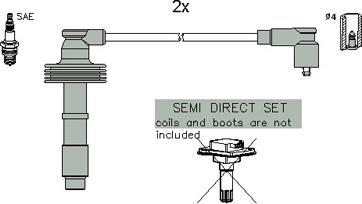 Hitachi 134958 - Ignition Cable Kit autospares.lv