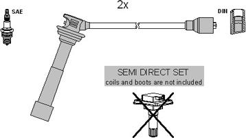 Hitachi 134987 - Ignition Cable Kit autospares.lv