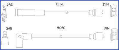 Hitachi 134457 - Ignition Cable Kit autospares.lv