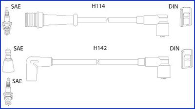 Hitachi 134485 - Ignition Cable Kit autospares.lv