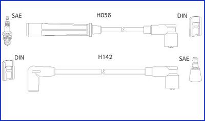 Hitachi 134439 - Ignition Cable Kit autospares.lv