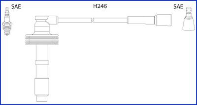 Hitachi 134560 - Ignition Cable Kit autospares.lv