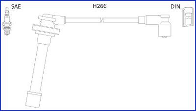 Hitachi 134521 - Ignition Cable Kit autospares.lv