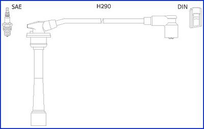 Hitachi 134528 - Ignition Cable Kit autospares.lv