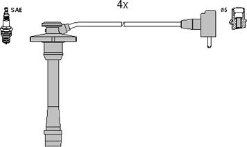 Hitachi 134132 - Ignition Cable Kit autospares.lv