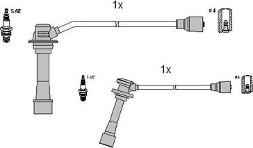 Hitachi 134123 - Ignition Cable Kit autospares.lv