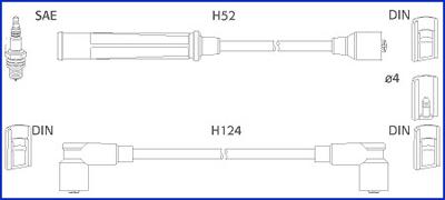 Hitachi 134391 - Ignition Cable Kit autospares.lv