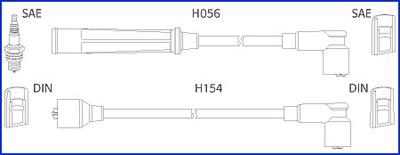 HITACHI 134366 - Ignition Cable Kit autospares.lv