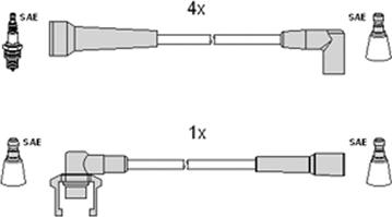 Hitachi 134371 - Ignition Cable Kit autospares.lv