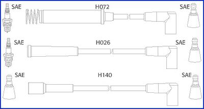 Hitachi 134225 - Ignition Cable Kit autospares.lv