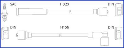 Hitachi 134227 - Ignition Cable Kit autospares.lv