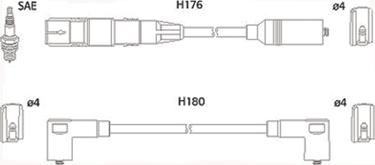 Hitachi 134766 - Ignition Cable Kit autospares.lv