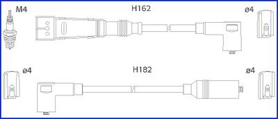 Hitachi 134704 - Ignition Cable Kit autospares.lv