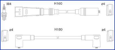 Hitachi 134705 - Ignition Cable Kit autospares.lv