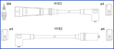 Hitachi 134701 - Ignition Cable Kit autospares.lv
