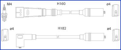 Hitachi 134716 - Ignition Cable Kit autospares.lv