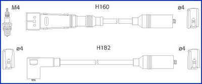 Hitachi 134717 - Ignition Cable Kit autospares.lv