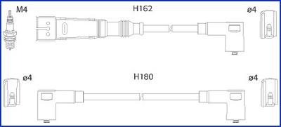 Hitachi 134784 - Ignition Cable Kit autospares.lv