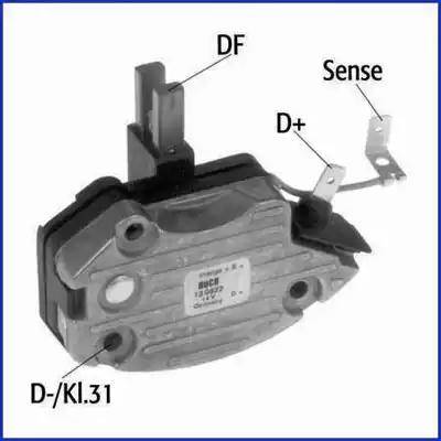 HITACHI 130822 - Voltage regulator, alternator autospares.lv