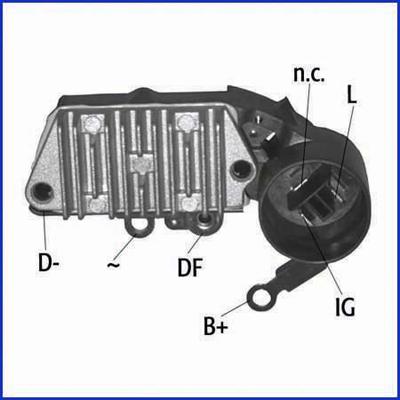 Hitachi 132976 - Voltage regulator, alternator autospares.lv