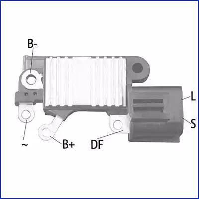 Hitachi 132854 - Voltage regulator, alternator autospares.lv