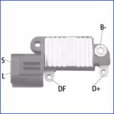 Hitachi 132853 - Voltage regulator, alternator autospares.lv