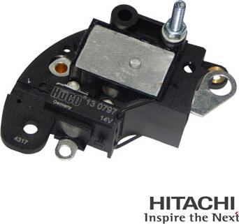 Hitachi 2500797 - Voltage regulator, alternator autospares.lv