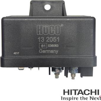 Hitachi 2502051 - Relay, glow plug system autospares.lv