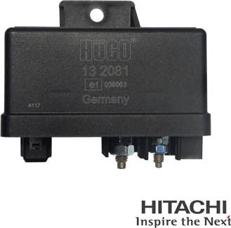 HITACHI 2502081 - Relay, glow plug system autospares.lv