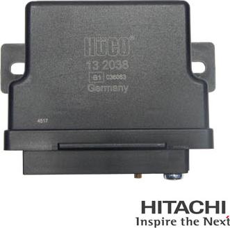 Hitachi 2502038 - Relay, glow plug system autospares.lv