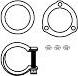 HJS 82 14 2793 - Mounting Kit, catalytic converter autospares.lv