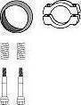 HJS 82 22 4421 - Mounting Kit, catalytic converter autospares.lv