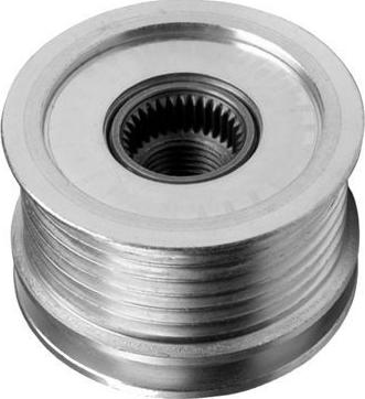 Hoffer 45010 - Pulley, alternator, freewheel clutch autospares.lv