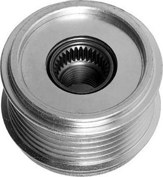 Hoffer 45038 - Pulley, alternator, freewheel clutch autospares.lv