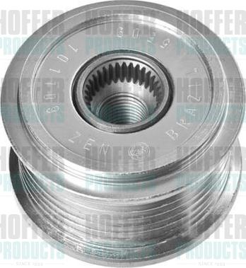 Hoffer 45254 - Pulley, alternator, freewheel clutch autospares.lv