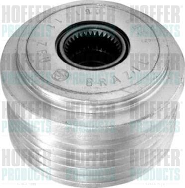 Hoffer 45252 - Pulley, alternator, freewheel clutch autospares.lv