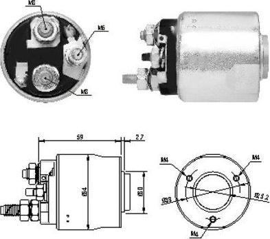 Hoffer 46063 - Solenoid Switch, starter autospares.lv