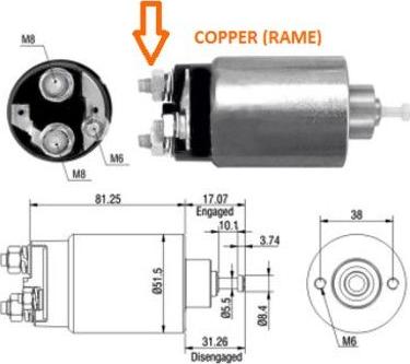 Hoffer 46007 - Solenoid Switch, starter autospares.lv