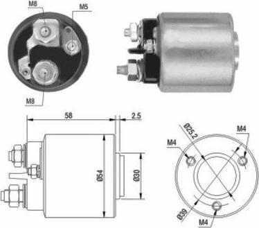 Hoffer 46015 - Solenoid Switch, starter autospares.lv