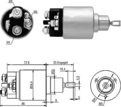 Hoffer 46010 - Solenoid Switch, starter autospares.lv